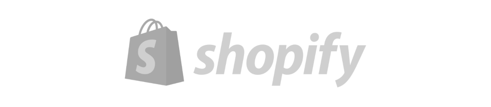 Shopify Logo grau hell