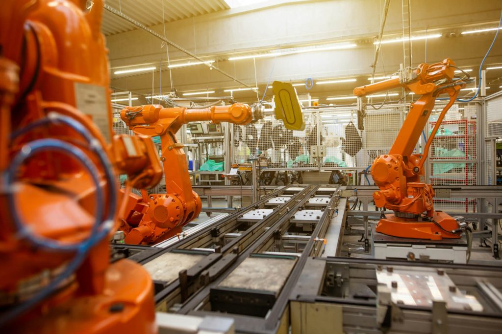 Maschinenbau Robotik Anlage